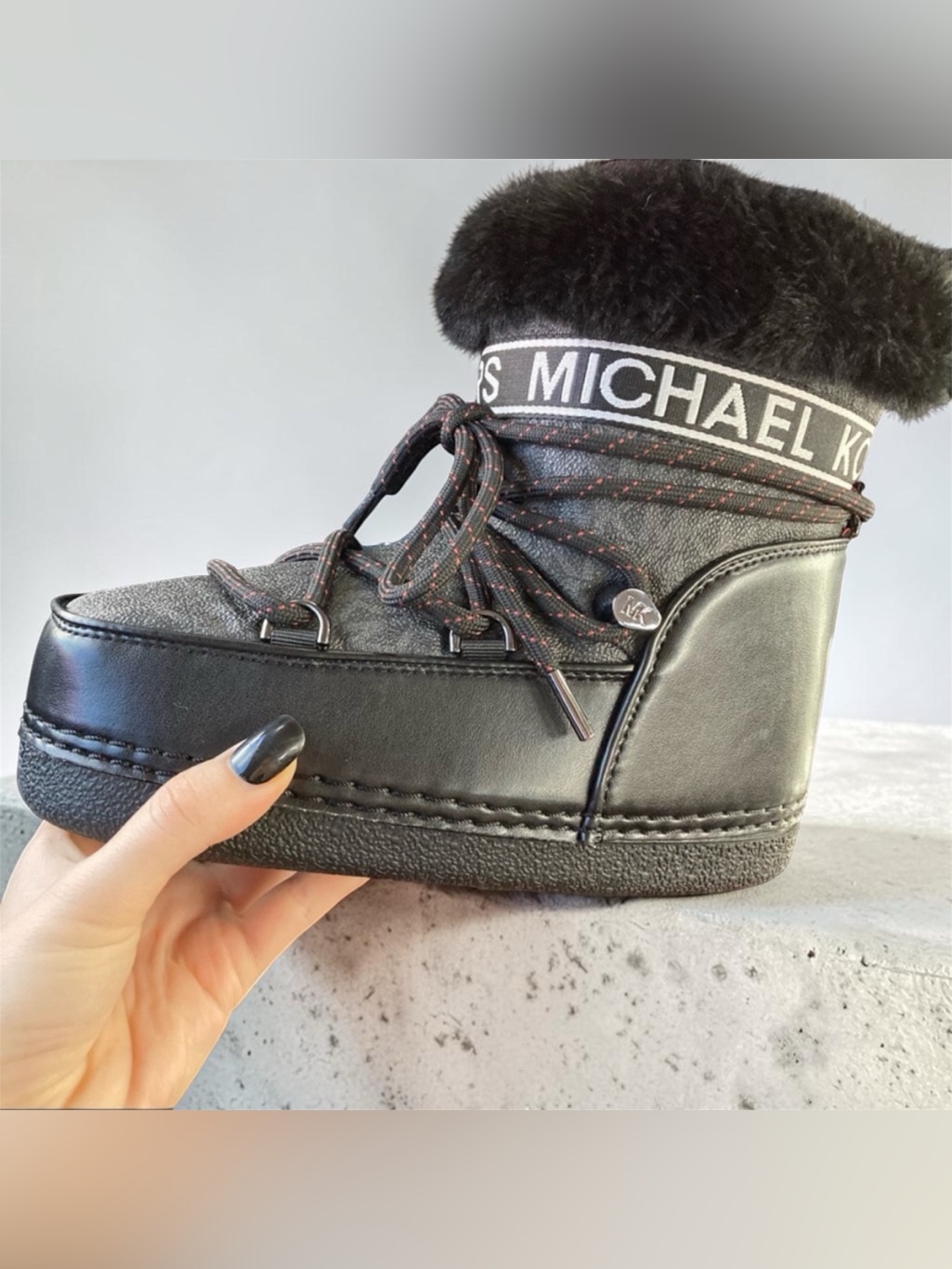 Nwt Michael Michael Kors Zelda Logo Snow Boot